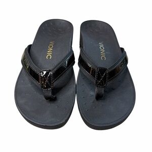 Vionic Black Flip Flop Sandals